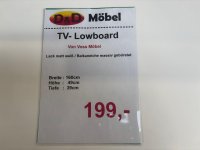 TV-Lowboard Voss Möbel - Softclose - Weiß Matt - Bild 4