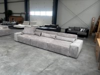 XXL Big Couch in Cordstoff grau - Bild 4