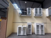 4-Teiliges Badset Weiß Hochglanz – Badschrank & Spiegelschrank - Bild 1