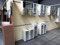 4-Teiliges Badset Weiß Hochglanz – Badschrank & Spiegelschrank - Bild 4