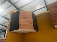 Küchen-Eckhängeschrank 60cm in grafit/Wotaneiche - Bild 5