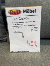 Ecksofa mit Federkern & Bettfunktion - Bild 4