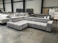 Schlafsofa Eckcouch mit Schlaffunktion Grau - Bild 1