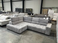 Schlafsofa Eckcouch mit Schlaffunktion Grau - Bild 4