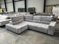 Schlafsofa Eckcouch mit Schlaffunktion Grau - Bild 5