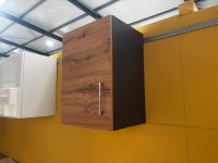 Hängeschrank 40 cm - Küchenschrank in Grafit / Wotaneiche - Bild 1