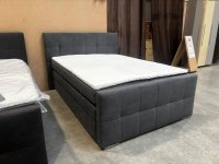 Boxspringbett 140x200, 2 Bettkästen, Topper, Grau - Bild 4