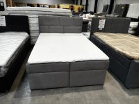 Boxspringbett 140x200 mit Bettkästen und Topper - Bild 1