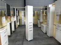 Hochschrank Hochglanz Weiß – Badmöbel - Bild 1