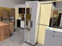 Garderobenschrank Flurmöbel Grau/Weiß - Bild 3