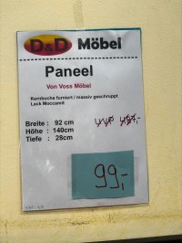 Hänge-Garderobenpaneel 92x28x140 cm - Dieter Knoll - Bild 3