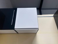 Hängeschrank Küche 50 cm - MDF Eiche Vintage / Weiß Hochglanz - Bild 4