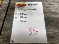 Küchen-Hängeschrank 50 cm Weiß Hochglanz/Eiche Vintage - Bild 3