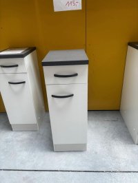 Küchenunterschrank weiß matt mit anthrazit Arbeitsplatte - Bild 4