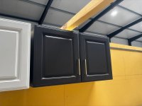 Küchen-Hängeschrank 100 cm Grafit Grau MDF - Bild 1