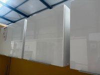 Küchen-Hängeschrank 60 cm Weiß Hochglanz MDF - Bild 1