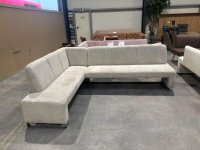 Elegante Eckbank Cord Beige 264x197 cm – FSC Massivholz - Bild 5