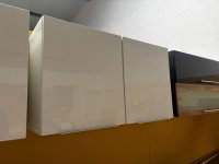 Küchen-Hängeschrank 100 cm Weiß Hochglanz MDF - Bild 1
