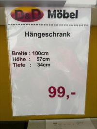 Küchen-Hängeschrank 100 cm Weiß Hochglanz MDF - Bild 2