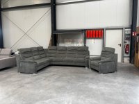 Ecksofa mit Sessel & 8-fach Kopfverstellung, grün - Bild 7