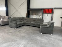 Ecksofa mit Sessel & 8-fach Kopfverstellung, grün - Bild 8