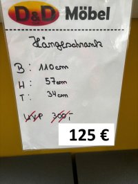 Küchen-Hängeschrank 110 cm Weiß Matt - Bild 3