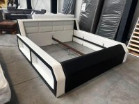 Designer Polsterbett 200x200 cm mit LED-Beleuchtung - Bild 3