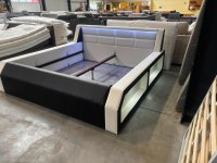 Designer Polsterbett 200x200 cm mit LED-Beleuchtung - Bild 6