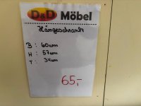 Hängeschrank 60 cm - Eiche Sonoma / Schwarz Hochglanz - Bild 3