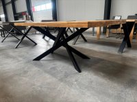 Esstisch 200x100 cm Eiche Massiv mit Spyder-Gestell - Bild 5