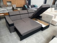 Ecksofa mit Schlaffunktion und Bettkasten - Bild 2