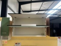 100 cm Klapp-Hängeschrank Küche Eiche Sonoma / Schwarz - Bild 2