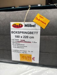 Boxspringbett 200x220 cm mit Topper - Bild 3