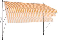 Klemm-Markise 300x150 cm Gelb/Weiß - Ohne Bohren - Bild 2
