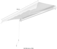 Klemm-Markise 350x150 cm beige - ohne Bohren - Bild 8
