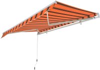 Gelenkarm-Markise 195x150 cm orange-braun - Bild 1