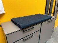 VOSS Möbel Sitzkissen Webstoff Jeansblau 80x38cm - Bild 1