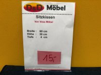 Voss Möbel Sitzkissen Webstoff Jeansblau 60x38 cm - Bild 2