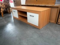TV-Lowboard Buche/Weiß Glanz 150 cm – Neuware - Bild 5
