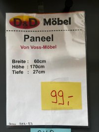 Voss Garderobenpaneel Fango/Anthrazit neu - Bild 3