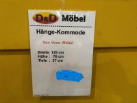 Voss Möbel Hänge-Schuhschrank Kommode Grau matt - Bild 5