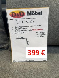 Schlafsofa Ecksofa Federkern mit Bettkasten & Regal - Bild 3