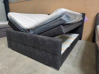 Boxspringbett 180x200 cm mit 2 Bettkästen & Topper - Bild 3