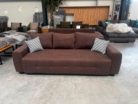 Schlafsofa mit Bettkasten & Federkern, Dunkelbraun - Bild 6