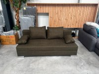 Schlafsofa mit Federkern & Bettkasten Grün (Einzelstück) - Bild 1