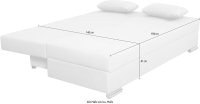 Schlafsofa mit Federkern & Bettkasten Grün (Einzelstück) - Bild 9
