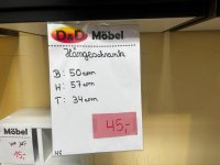 Hängeschrank HG 50 cm Weiß Hochglanz Neuware - Bild 3