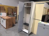 Garderobenschrank Wittenbreder B-Ware Grau/Weiß Softclose - Bild 3