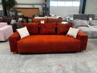 Schlafsofa mit Bettkasten & Federkern Terracotta - Bild 1