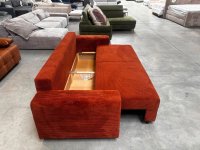 Schlafsofa mit Bettkasten & Federkern Terracotta - Bild 2